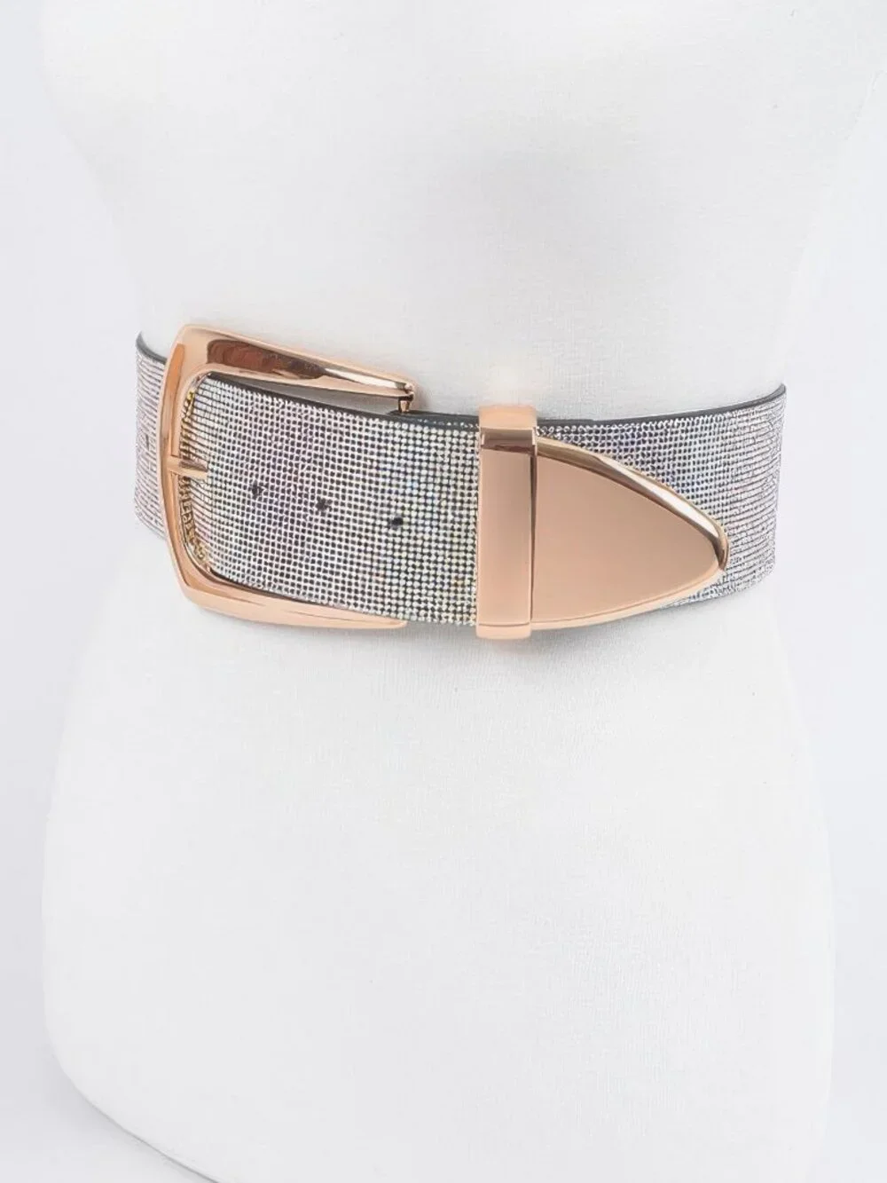 Multi Metal Rhinestone Belt